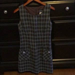 Adorable lined and stitched jumper dress